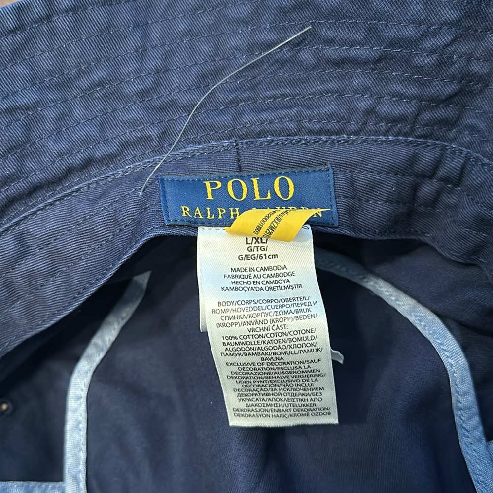 NEW! Polo Ralph Lauren Polo Bear Bucket Hat - Picture 5 of 6